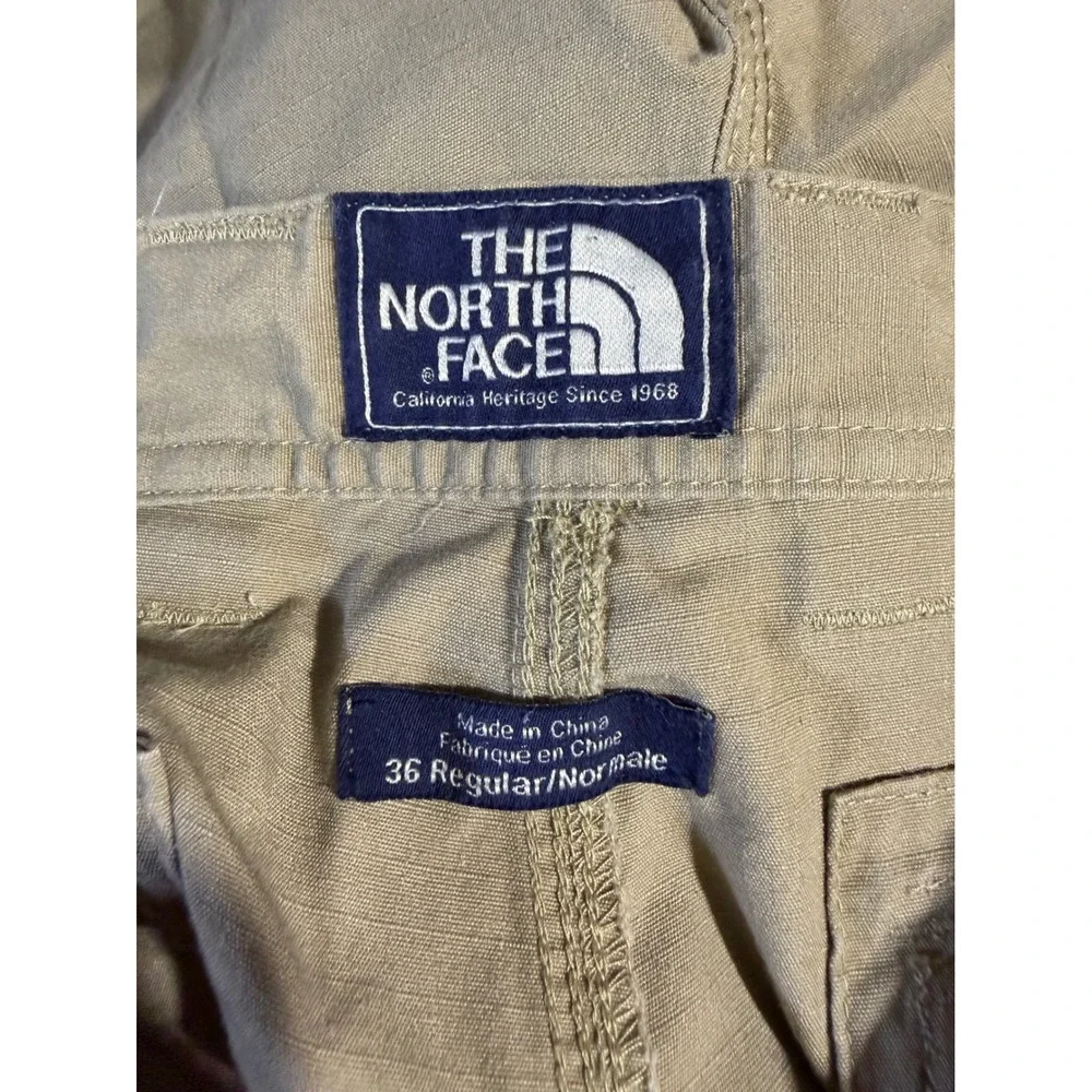 The North Face Cargo Shorts Mens 36 Tan Ripstop Hiking Utility Outdoor